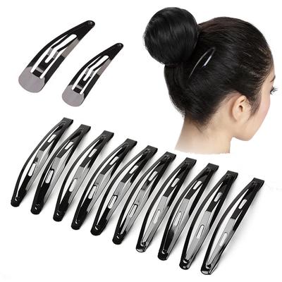 LNRRABC 4 Styles 12Pcs/Pack Women Simple Alloy Black BB Clips Hairpins Hair Accessories