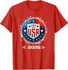USA Soccer Player Men Soccer T-Shirt Football Fan Tee Patriotic Sports Gift