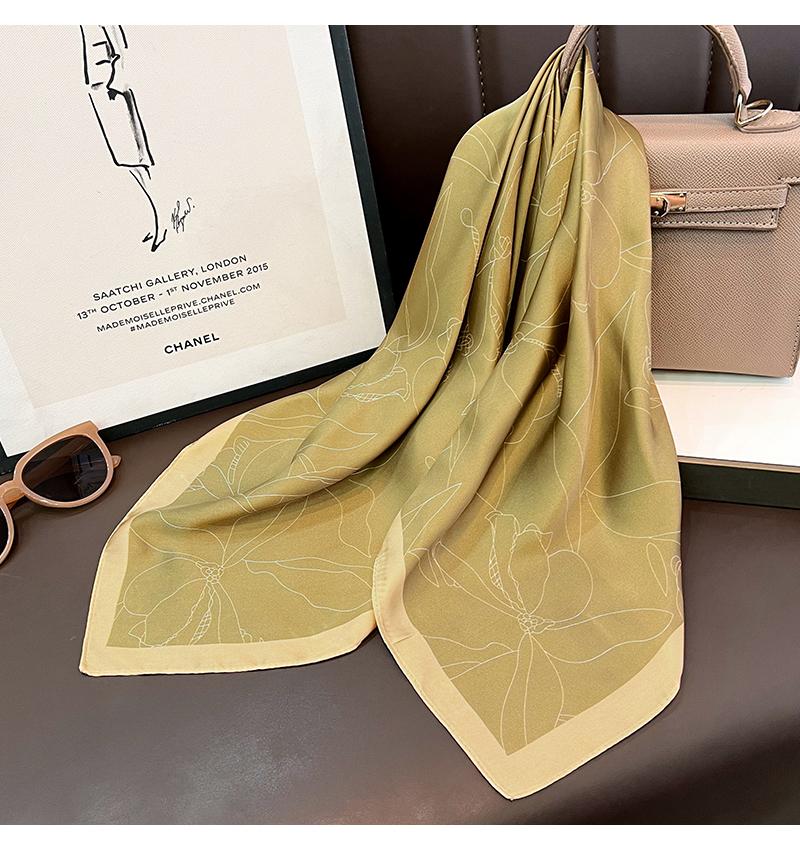 Women S Thin Square Scarf For Spring Summer Shirt Decoration Neck Protection