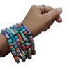@ Multicolour Fashionable Beads Elastic Bracelet For Men Pack Of 5 MJ-770-60%OFF