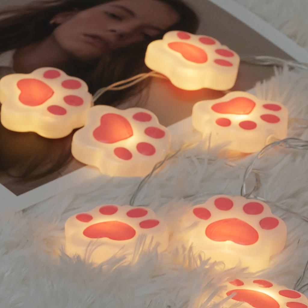 Pink Heart-shaped Claw Shaped Light String Suitable for Family Rooms and Interior Decoration Scenes, birthdays,Mother's Day,Thanksgiving,Christmas