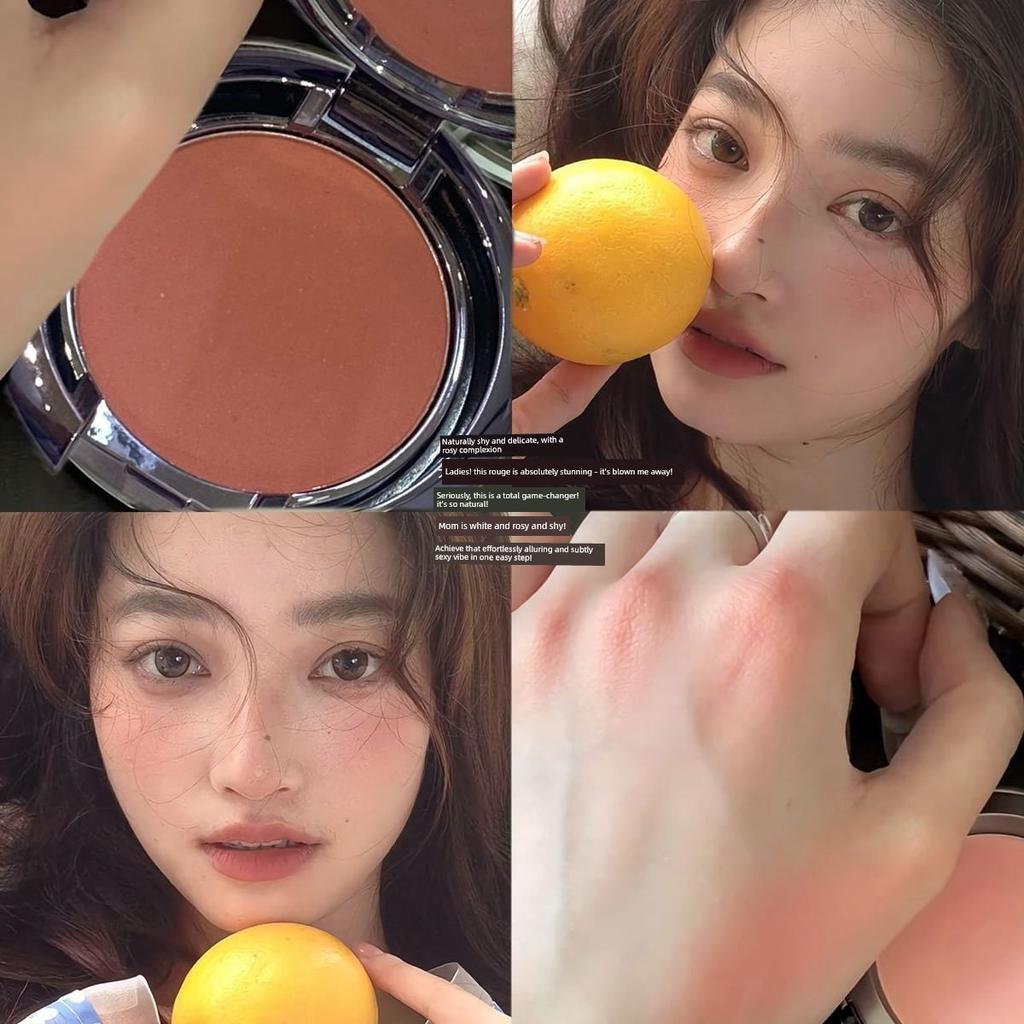 2026 Korean Dragon Fruit Color Blush Korean Girl Group Expansion and Contraction Whitening Jelly Berry Color Natural Matte Blush Purple
