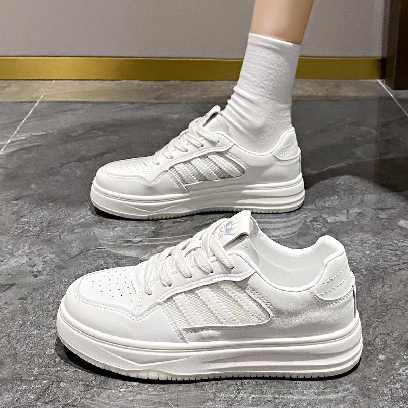 Summer New Breathable Little White Shoes Thick-soled Versatile Muffin Shoes Versatile Sports Board Shoes Women