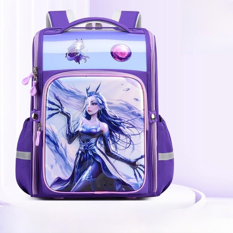 Cartoon Children Nezha Backpack With Spacious Storage For Students Elementary