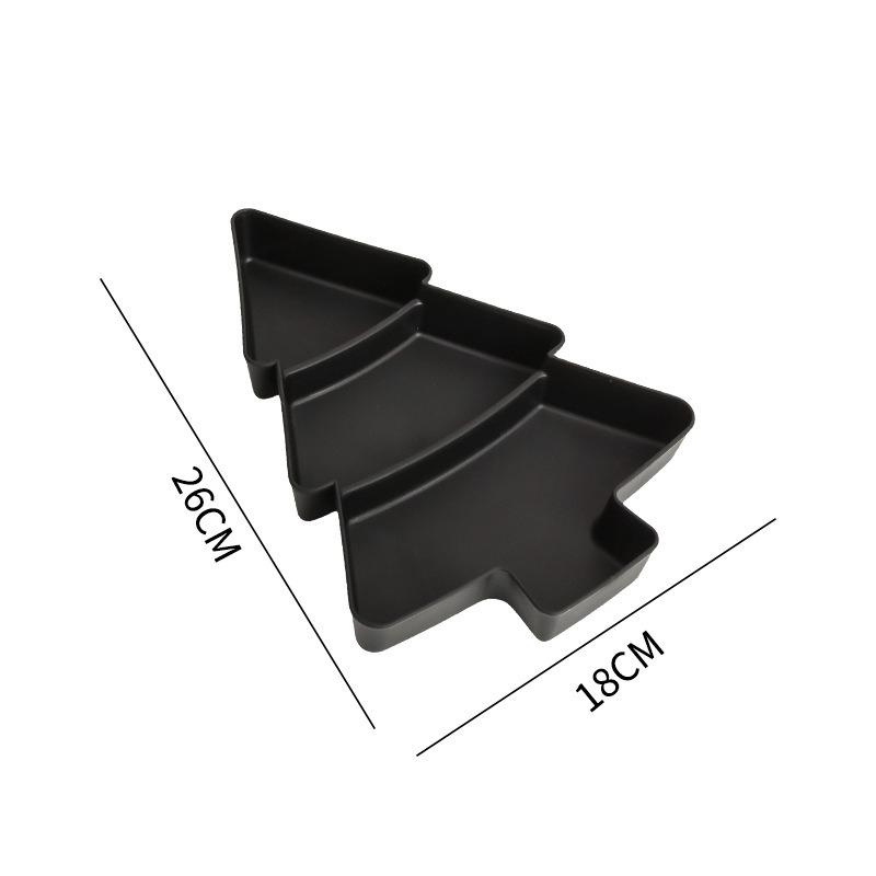 1pcs Creative Christmas Tree Trunk Fruit Tray Home Christmas Party Decoration Partition Plate Snack Candy Lazy Snack Tray Gift