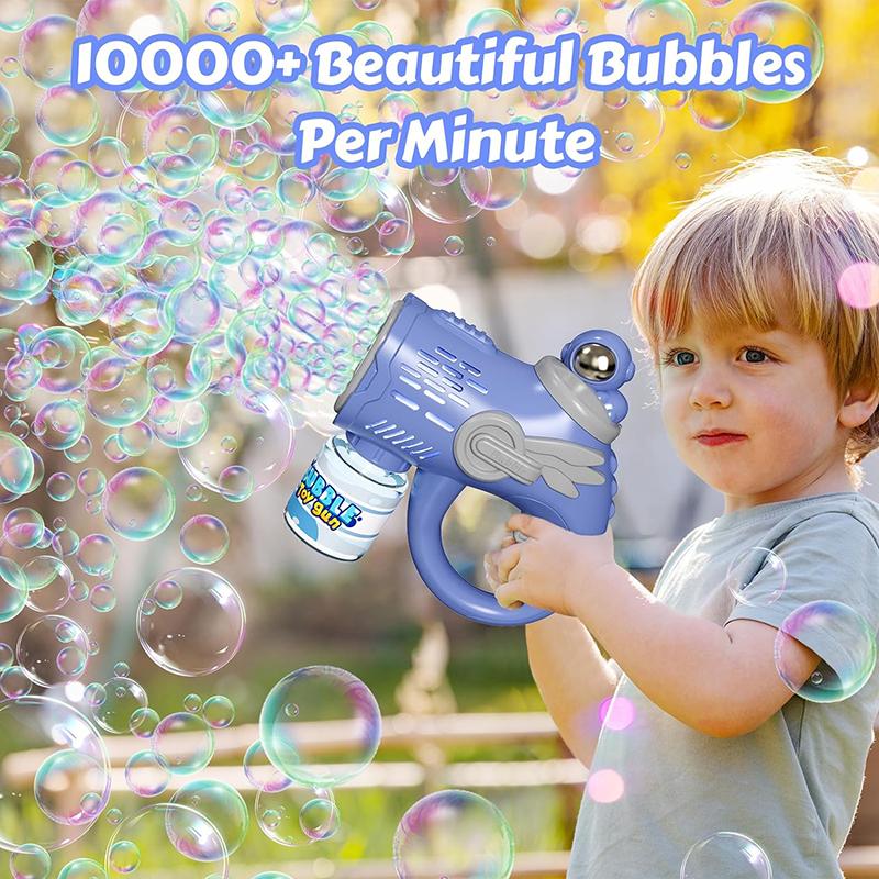 Automatic Bubble Machine for Children Bubble Gun Rocket Launcher for Toddler Bubble Blower for Kids Soap Bubble Maker Summer Toy