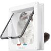 Gattaiola Impermeabile 4 Vie di Chiusura Sportellino Trasparente Design Insonorizzato per Interno Esterno Casa Ufficio Uso Animali Domestici