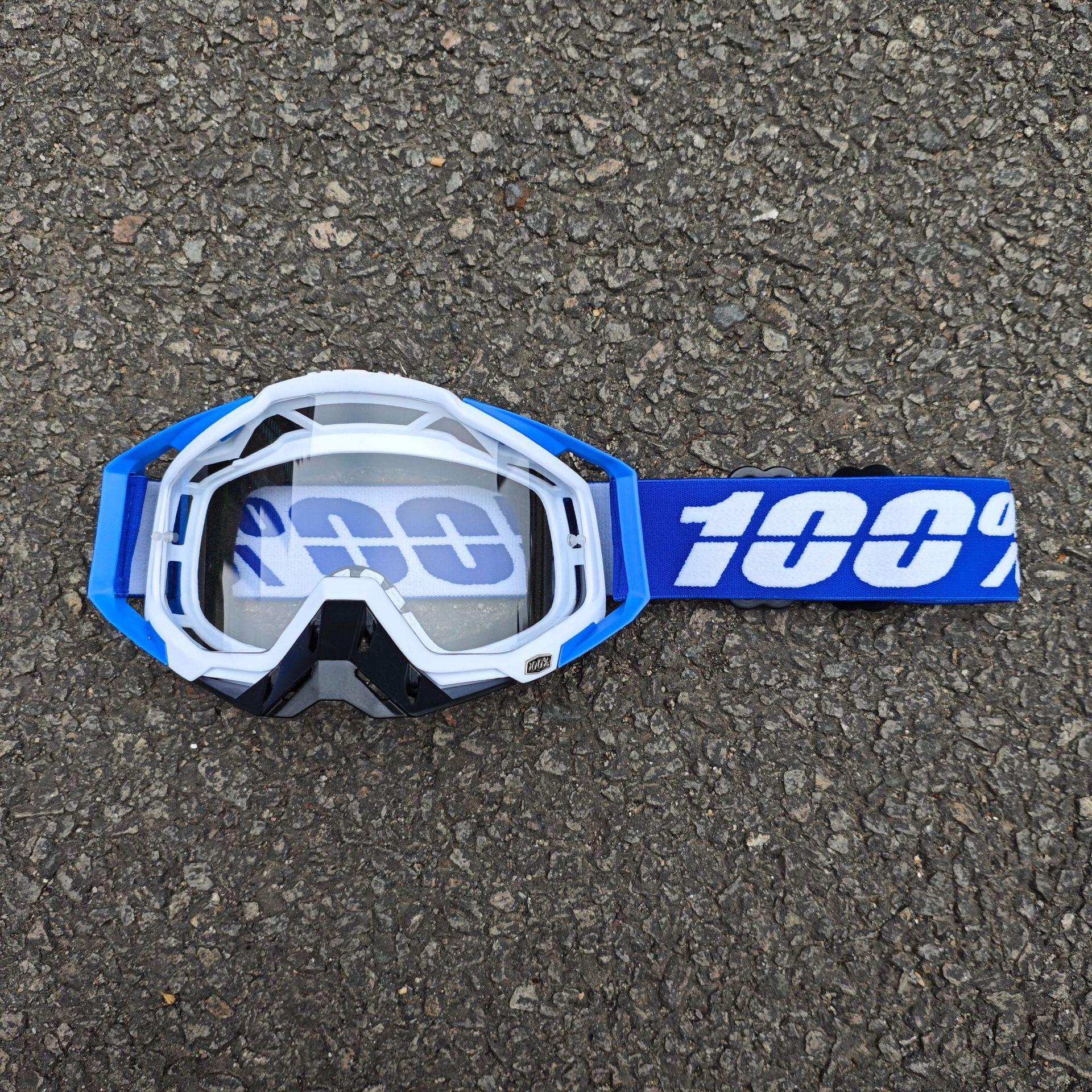 

Очки для внедорожного шлема, Ветрозащитные Пескозащитные Велосипедные очки, Лыжные очки One Size синий