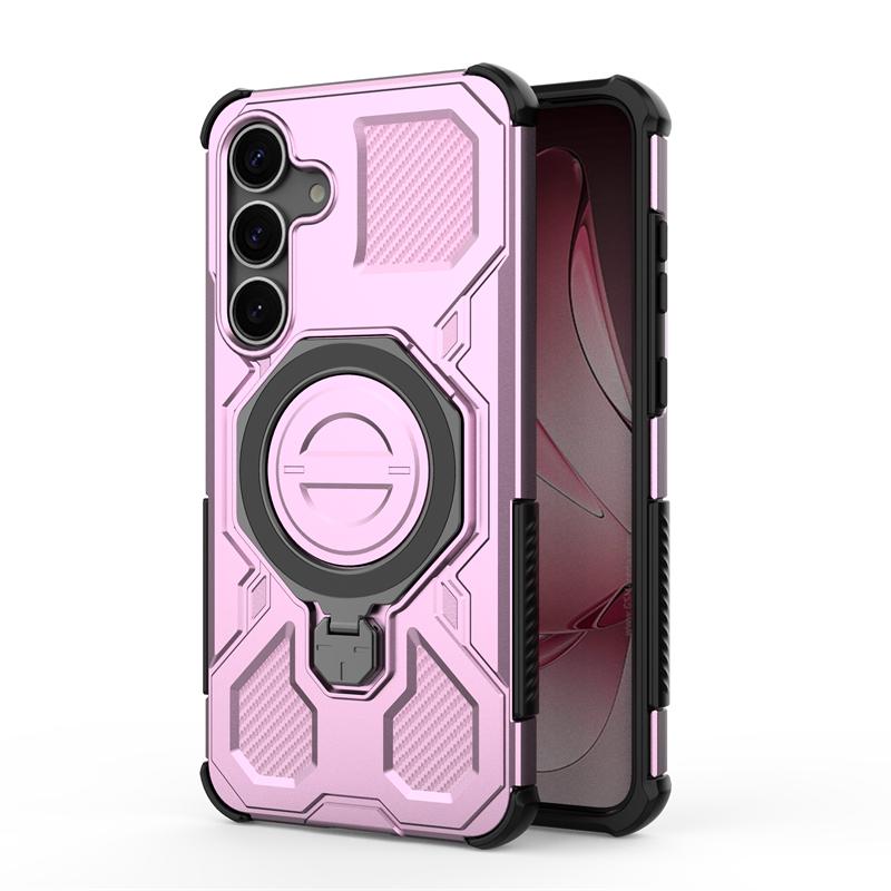 Magnetic Wireless Charge Cover For Samsung Galaxy S25 Ultra Phone Holder Case Samsung S25 Plus Cover For Samsung S25 Plus Case