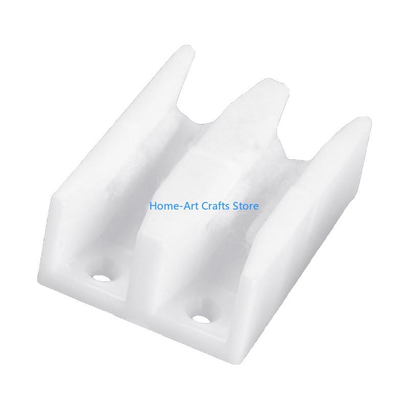 Y3NA Sliding Shower Door Bottom Guide Plastic Shower Door Track Guide Bottom Sliding Glass Replacement Parts Easy To Install