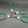 4pcs/set Sturdy Circlip Plier Set Carbon Steel Straight Bent Pliers  Home Maintain
