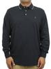 Polo Ralph Lauren Classic Fit Soft Touch Cotton Jersey Long Sleeve Polo Shirt with Collar Size Black Men's Line, Medium, (Product Code 0105936)