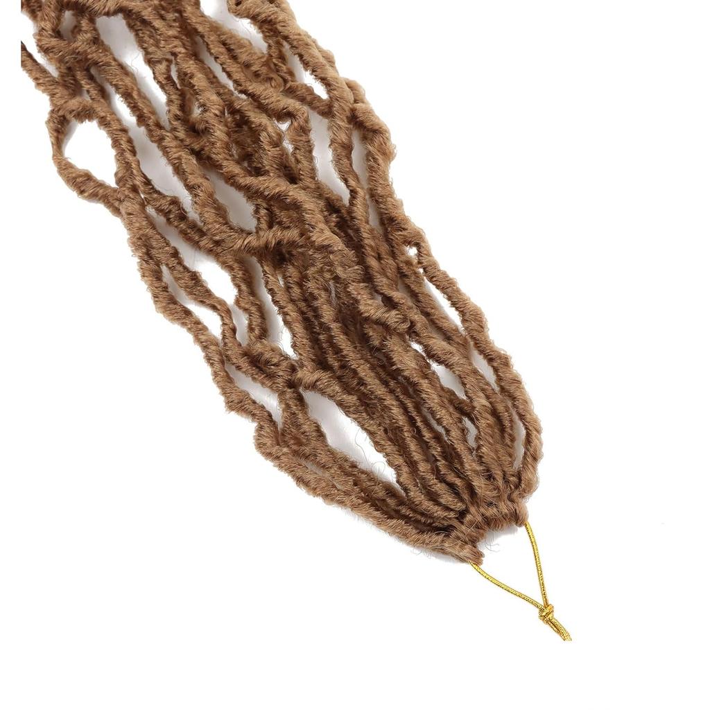 Soft Crochet Synthetic Hair Faux Locs Natural Style Pre Looped Goddess Locs High Temperature Fiber Black Women Braiding