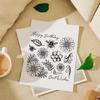 Clear Stamp Seals Flowers Transparent Stamp Leaves Silicone Stamp for Cards Journal Scrapbooking Photo Decorations