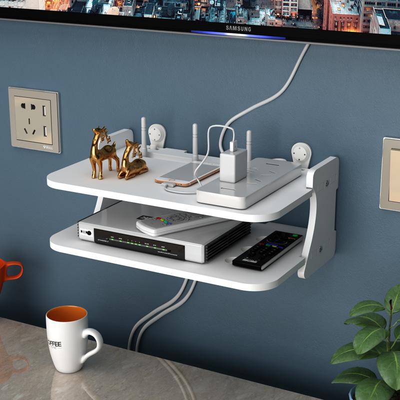 Wall Mounting Metal Wireless Wifi Router Boxes/TV Set-Top Box/DVD Player Stand/Telephone Holder Rack Shelf Bracket WF