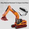 1:60 Excavator Crusher Wood Grabber Model Car Toy Crawler Sliding Sound Light Engineering Vehicles Collection Boys Presents