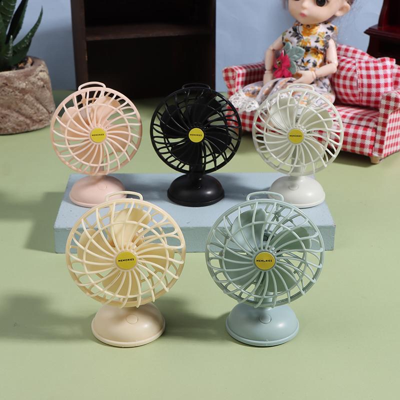 Ventilatore in Lega Miniatura per Casa delle Bambole Arredamento Ventilatore di Simulazione Accessori per Mobili Bambole Giocattoli per Bambine Regalo