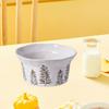1PC Christmas Dinnerware Round Ceramic for Dining Room Indoor Dinner Party