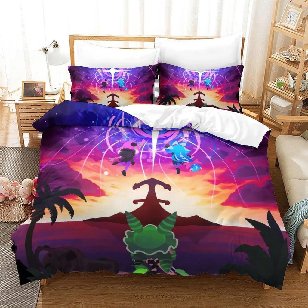 Splatoon 3 Bedding Set 3D Print Anime Duvet Cover Single Twin Full Queen King Size for Adult Kids Bedroom