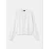 PLST UV Cut Rayon Blend Metal Button Cardigan