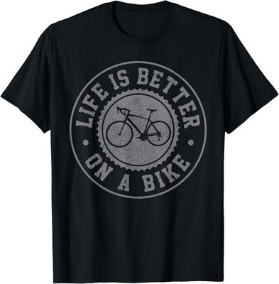 Das Leben ist besser auf dem Rad - Radfahren Fahrrad Radfahrer Geschenk Unisex T-Shirt