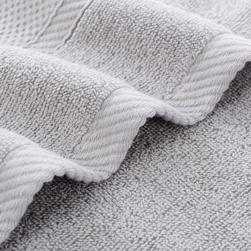 Pure Cotton Towel 35*75cm 100% Cotton Plain Color Thick Adult Face Wash Towel with Embroidery