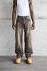 Men's Baggy Jeans with Oversize Effect - Ice Khaki