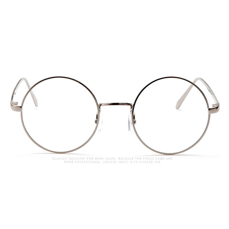 2024 Trendy Retro Round Metal Eyeglasses Frames for Men & Women - Korean Style