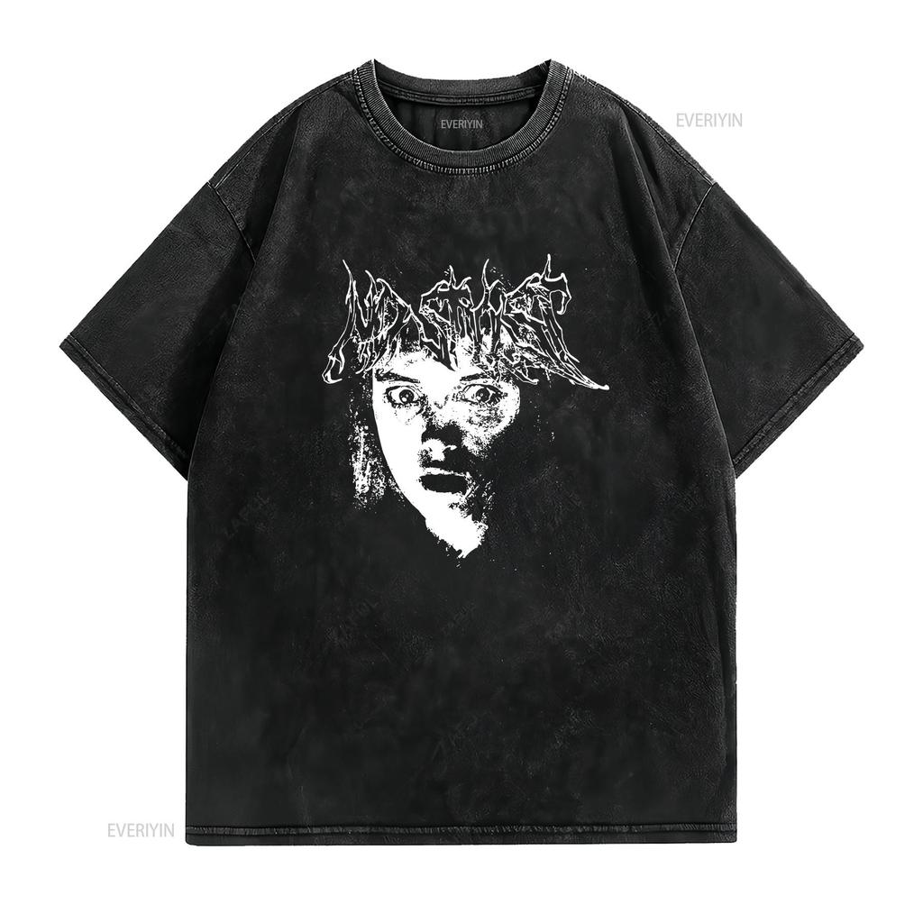 Destroy Lonely No Stylist T-shirt in Cotone Pesante vintage Lavata streetwear Unisex Leggermente Comoda Versatile Elastica Morbida