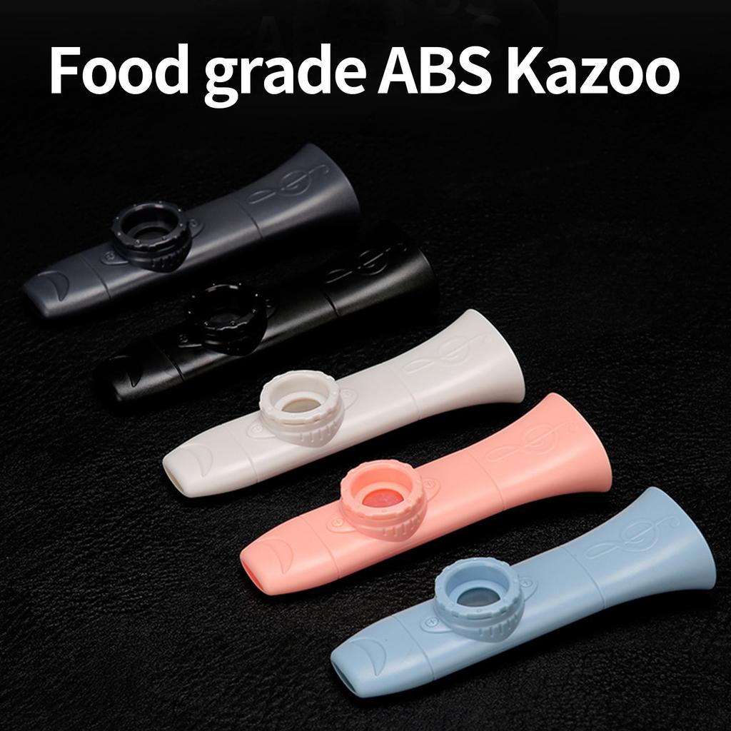 Plastic Kazoo with Lanyard and Membranes For Music Classes Party Outdoor Activities Colorful Plastic Musical Instrument