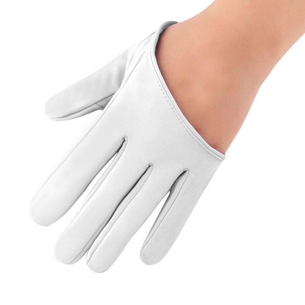 Performance Fäustlinge Damen Autofahren Kleid PU Leder Handschuhe Fünffingerhandschuhe Cosplay Fäustlinge