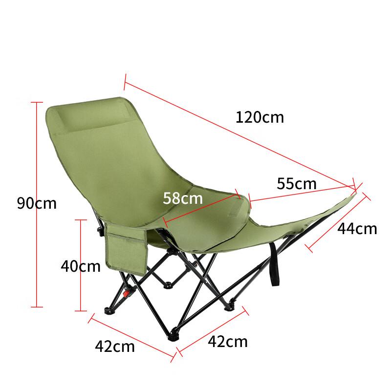 ZISIZ Elevated Outdoor Folding Camping Chair