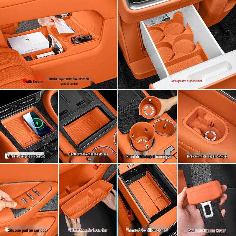Essential Silicone Mat Set for AITO M7, M8, M9 Interior Decoration - Fits 26 Models