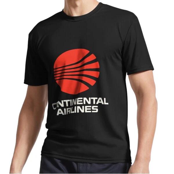 

New Continental Airlines 80s Style Logo Active Logo T-Shirt Funny Size S to 5XL L