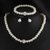 3PCS/set Elegant Imitation Pearl Jewelry Set Simple Pearl Bracelet  Creative Gift