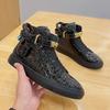 Fashion Men Embossed Crocodile High Top Casual Sneakers New Sports Shoes for Couples