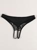 Lace Crotchless Thong Sexy See-through Panties for Women Underwears Erotic Crotch Opening Intimates Lingerie S M L XL