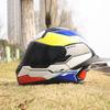 966Motorcycle helmets, men's and women's full face helmets, four season personalized large tail wing motorcycle running helmets