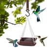 Hengende fuglemater utendørs kolibrimatere fuskelskinn fôringsbrett metallnett tiltrekker villfugler firkantet plattform