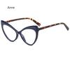 Anti Blue Light Cat Eye Glasses Frames Women Fashion Print Eyeglasses Frame Female  TR90 Computer Eyewear Diopter
