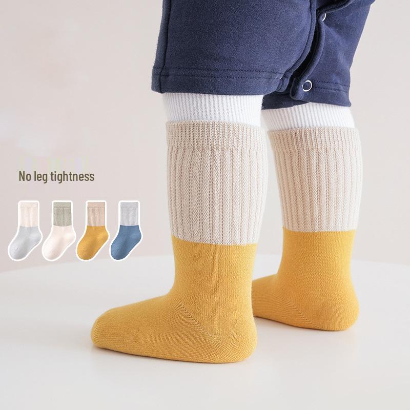 Spring & Autumn Newborn Loose Cuff Baby Socks - Infant Toddler Socks for Boys & Girls, Gentle on Legs