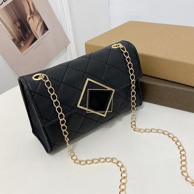 Diamantbestickte Gitter-One-Shoulder-Tasche für Damen  kleine quadratische Tasche  lässige Umhängetasche  High-End-Feeling  neue Mode