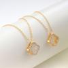 Elegant Openwork Four-leaf Clover Necklace - Women's High-end Pendant