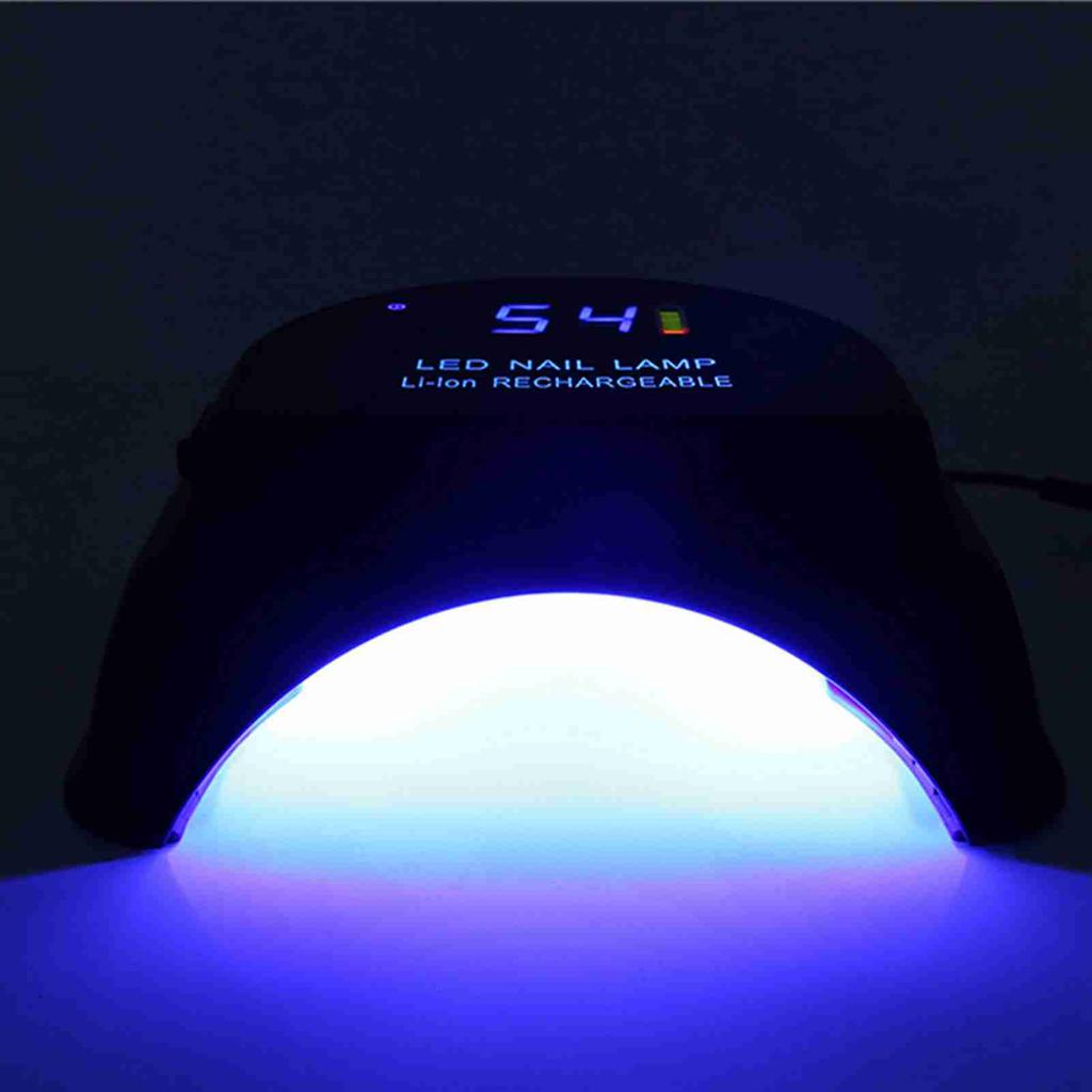 Rechargeable Manicure Pedicure Nail Lamp 64W Nail Polish Dryer UV Gel Curing