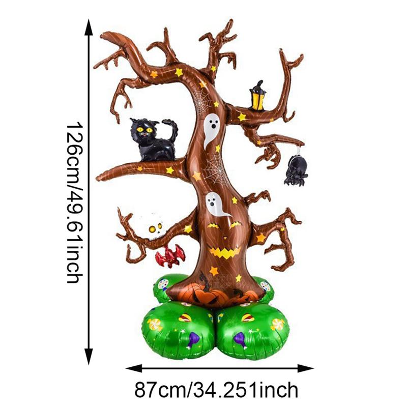 1Set Halloween Foil Balloons,Pumpkin Ghost Witch Aluminium Foil Balloons, Halloween Party Home Decorations