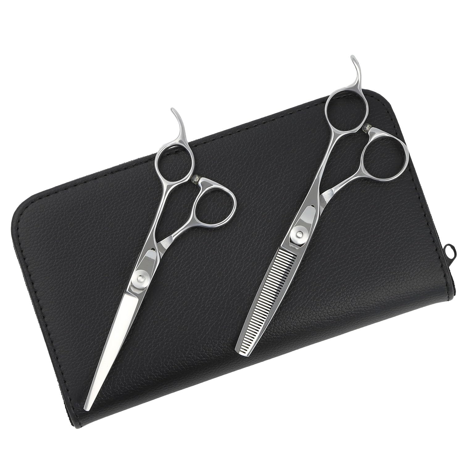 

DEEDS Thinning Forged Professional Thinning Ideal for Hairdressers and Haircutters JP-02 Scissors, 2-Piece Set, 35% Offset, Finish, Scissors,