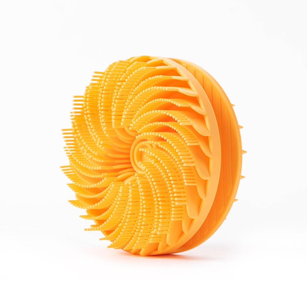 Double-sided Soft Bristle Shower Brush Massage Silicone Body Shampoo Brush Multi-functional Cleaning Bath Brush For Exfoliation
