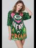 8-Color Peach Heart Sequin Loose T-Shirt - 2024 Spring/Summer Collection