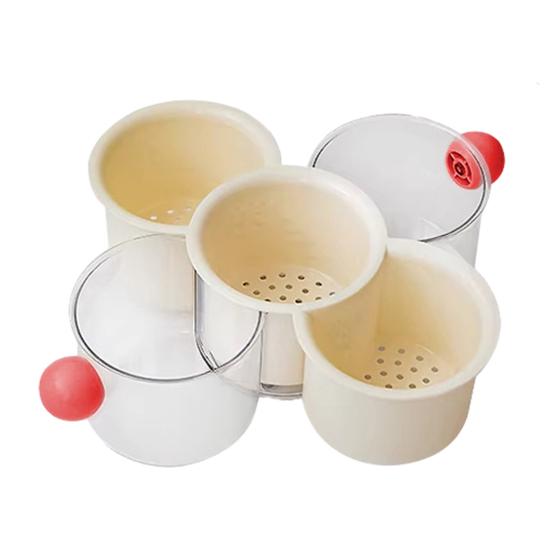 Rotating Divided Hot Pot Serving Tray Stackable Vegetable Ingredient Organizer with Draining Function Space-Saving Prep Platter for Family Meals &