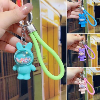 Chain Multi-purpose Realistic Three-dimensional Non-fading Reusable Gift Cartoon Cute Rabbit Phone Bag Car Keychains Pendant Handbag